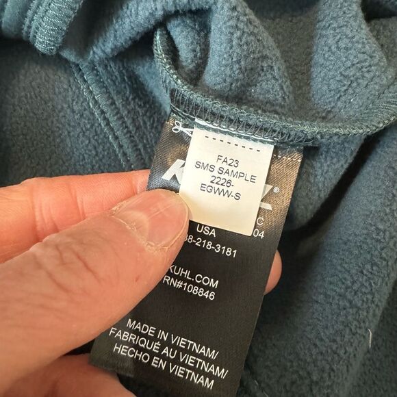 KUHL Frost Softshell Hoody Stretch Jacket Rain Coat Teal Green Women’s SMALL - Picture 10 of 13